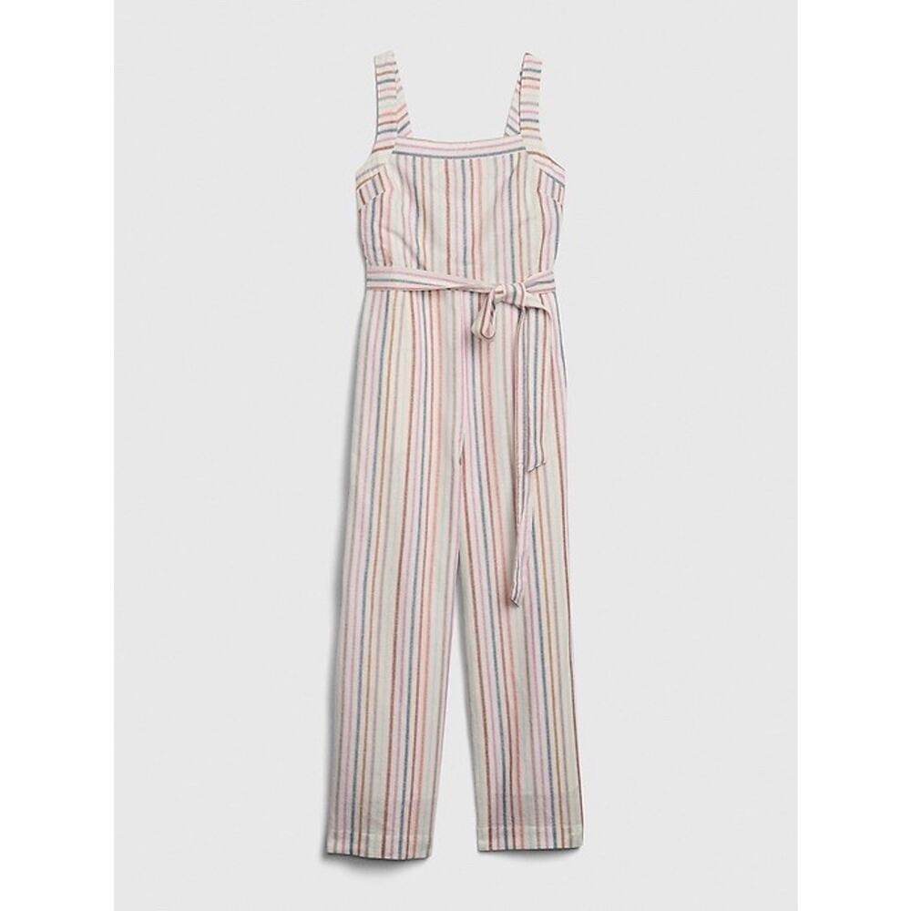 GAP Multicolor Striped Linen Jumpsuit